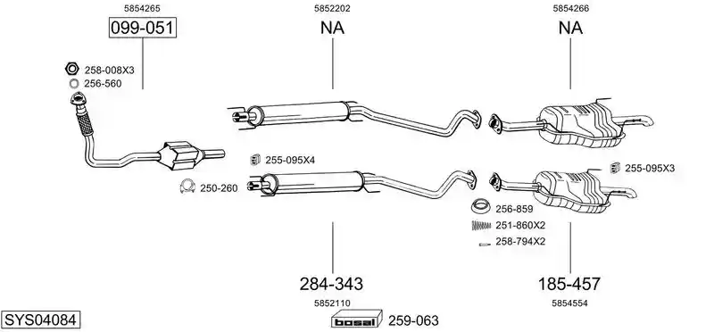 BOSAL SYS04084