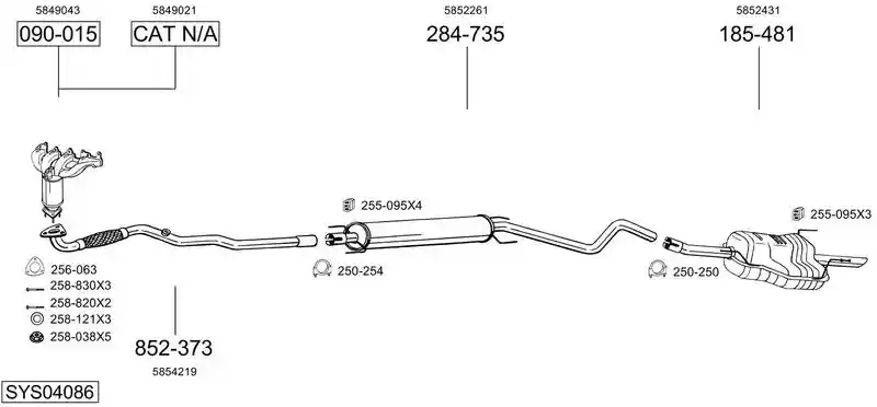BOSAL SYS04086