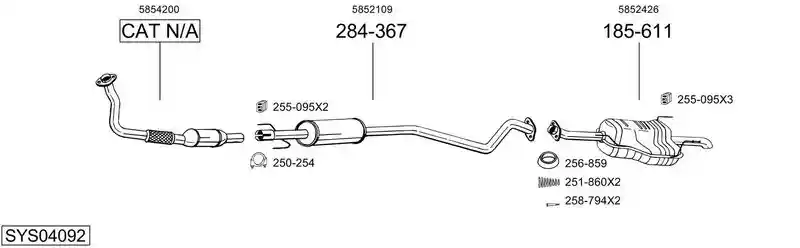 BOSAL SYS04092