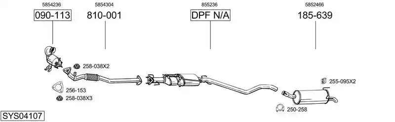 BOSAL SYS04107