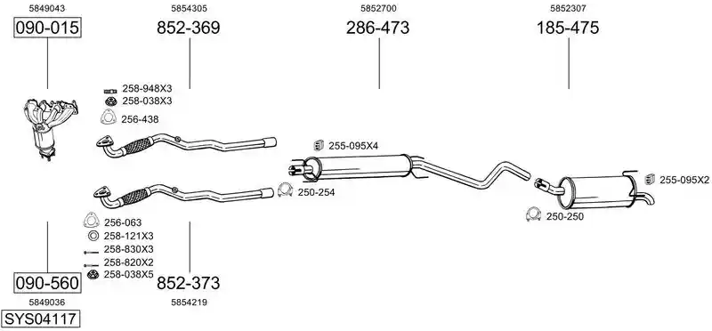 BOSAL SYS04117