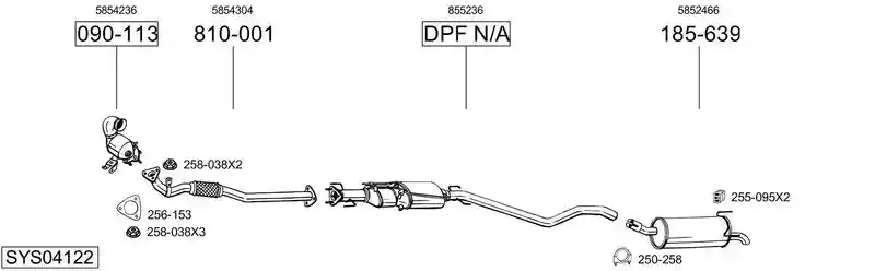 BOSAL SYS04122