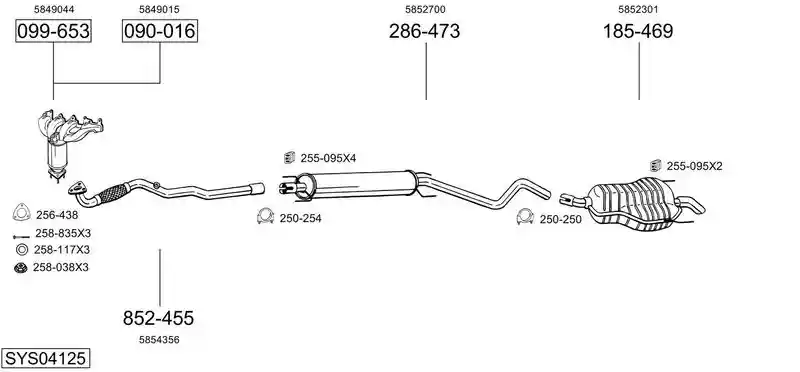 BOSAL SYS04125