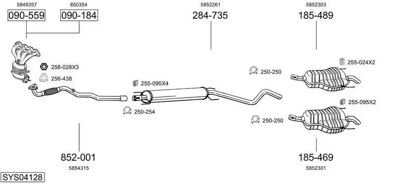 BOSAL SYS04128