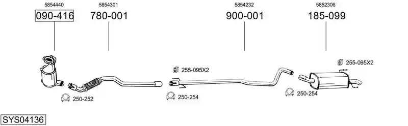 BOSAL SYS04136