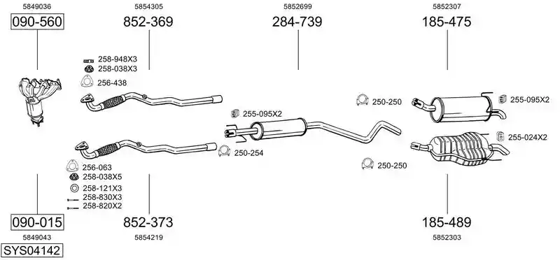 BOSAL SYS04142