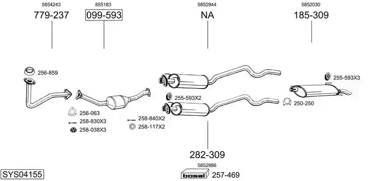 BOSAL SYS04155