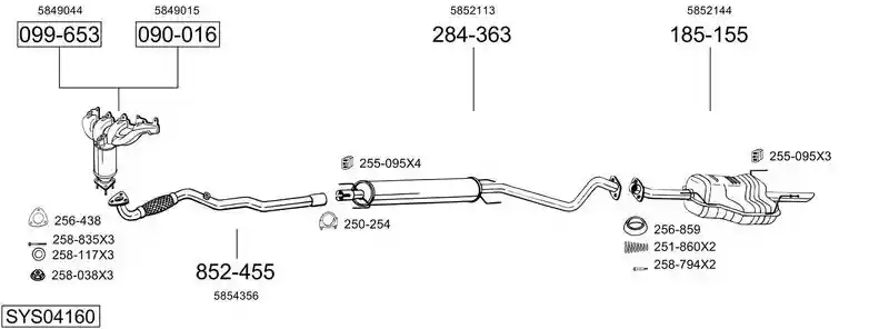 BOSAL SYS04160