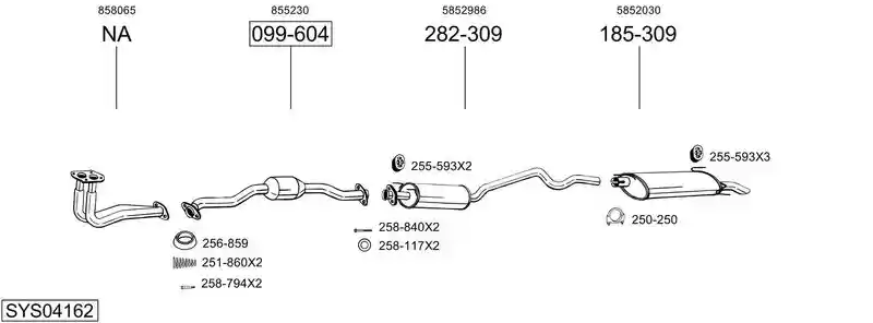 BOSAL SYS04162