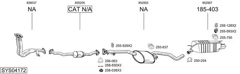 BOSAL SYS04172