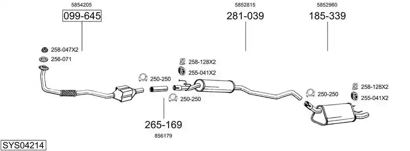 BOSAL SYS04214
