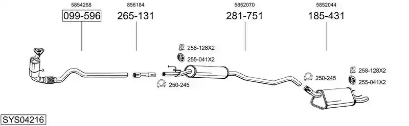 BOSAL SYS04216