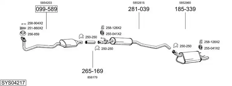 BOSAL SYS04217