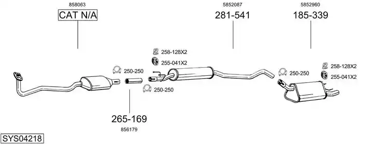 BOSAL SYS04218