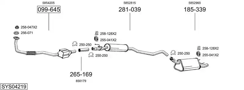 BOSAL SYS04219