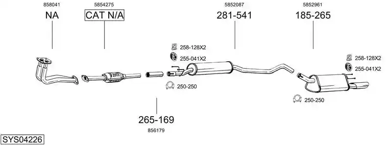 BOSAL SYS04226