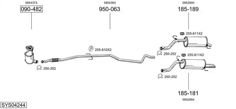 BOSAL SYS04244