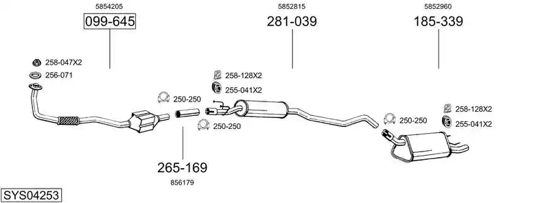 BOSAL SYS04253