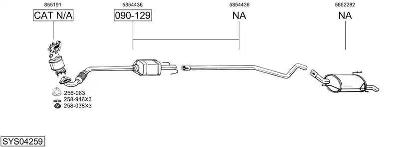 BOSAL SYS04259