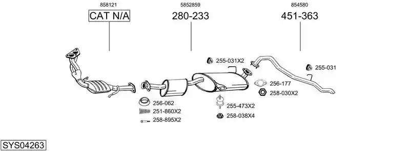 BOSAL SYS04263