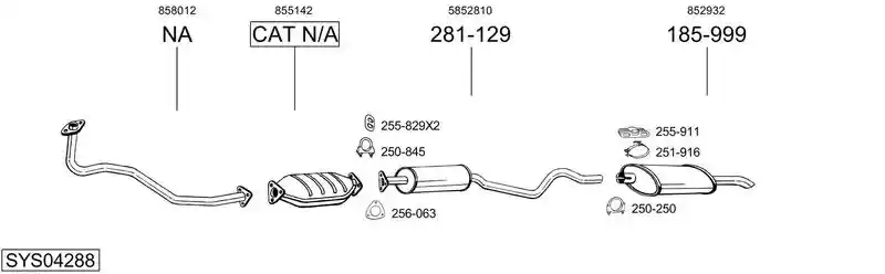 BOSAL SYS04288