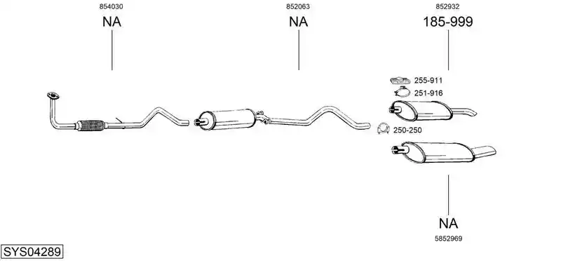 BOSAL SYS04289