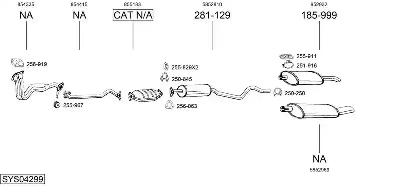 BOSAL SYS04299