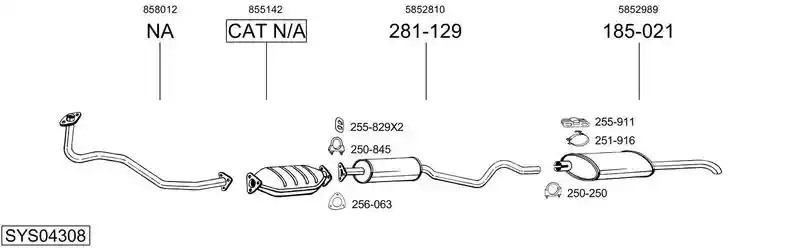 BOSAL SYS04308
