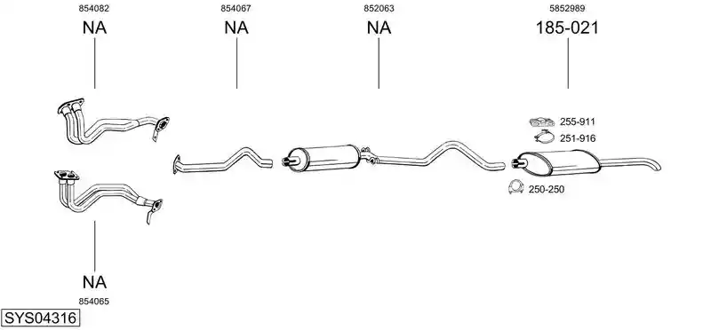 BOSAL SYS04316