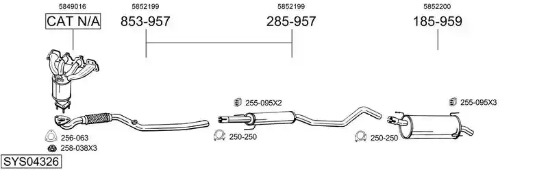 BOSAL SYS04326
