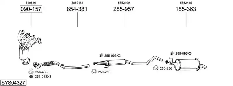 BOSAL SYS04327