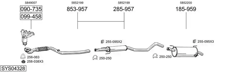 BOSAL SYS04328