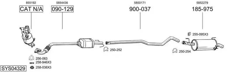 BOSAL SYS04329