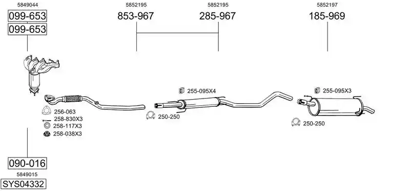 BOSAL SYS04332