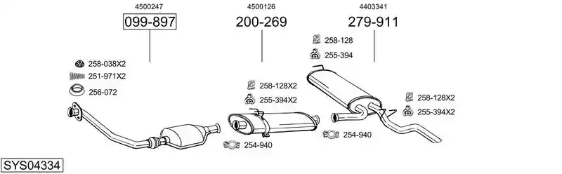 BOSAL SYS04334