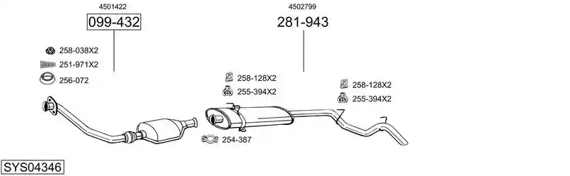 BOSAL SYS04346