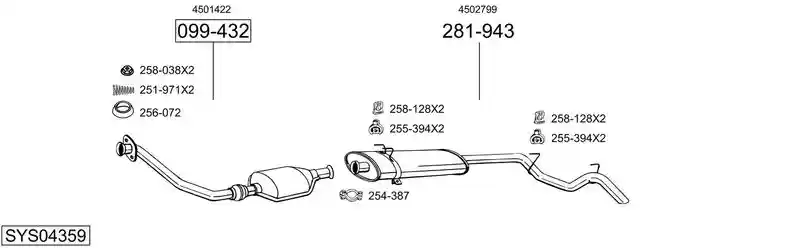 BOSAL SYS04359