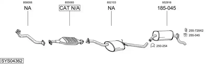 BOSAL SYS04362