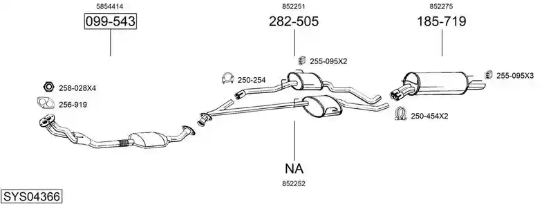 BOSAL SYS04366