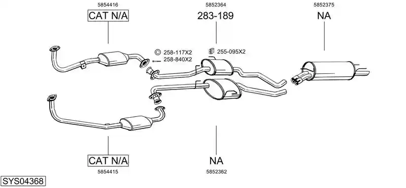 BOSAL SYS04368