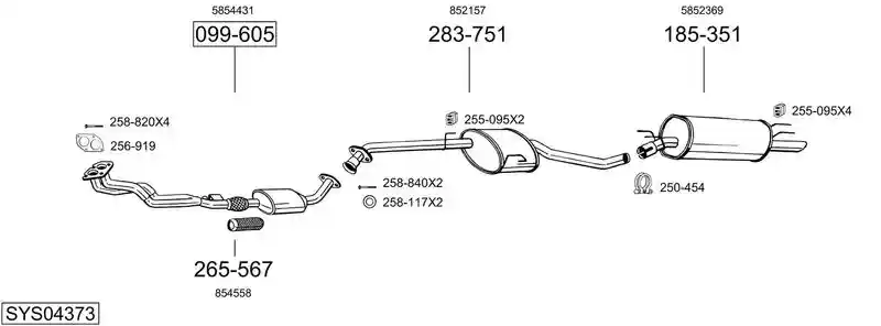 BOSAL SYS04373