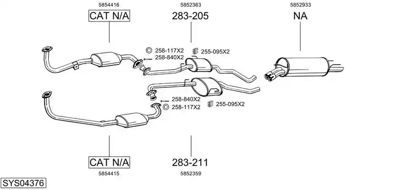 BOSAL SYS04376
