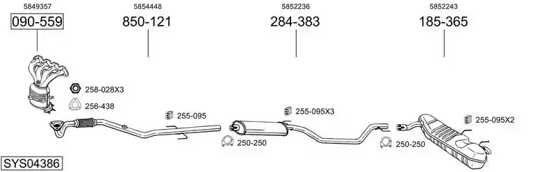 BOSAL SYS04386