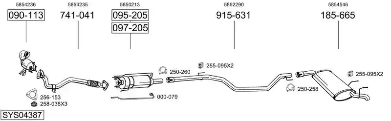 BOSAL SYS04387