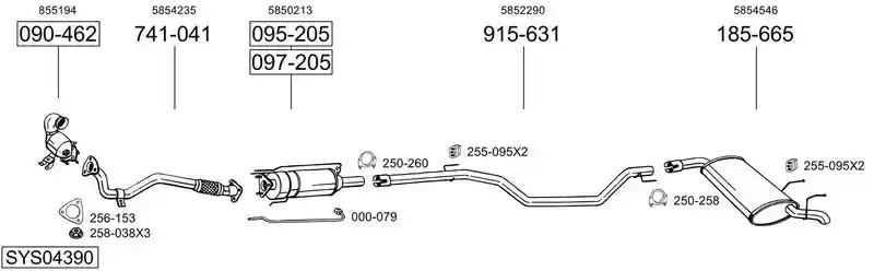 BOSAL SYS04390