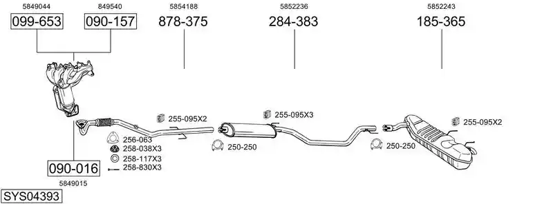 BOSAL SYS04393