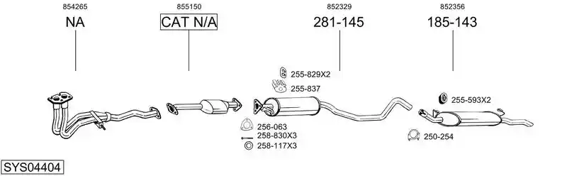 BOSAL SYS04404