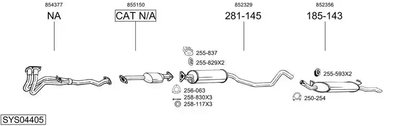 BOSAL SYS04405