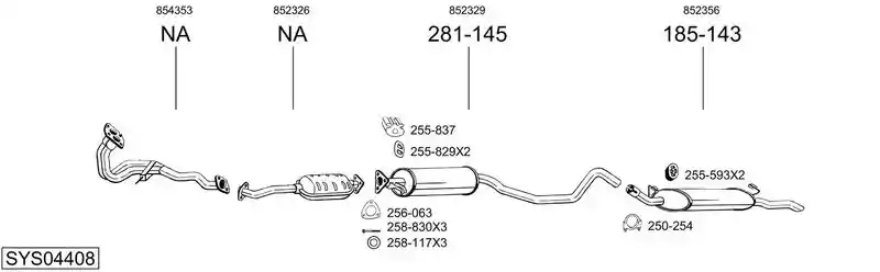 BOSAL SYS04408