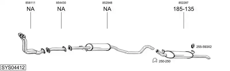 BOSAL SYS04412